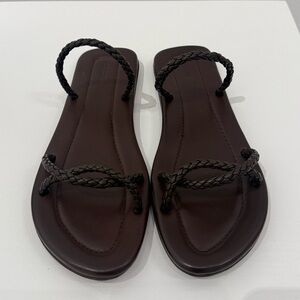 St. Agni Women Rope Slide Chocolate